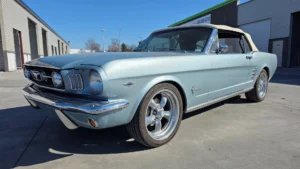 1966 Ford Mustang Convertible in Silver Blue
